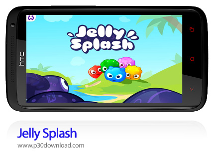 دانلود Jelly Splash v3.39.1 + Mod - بازی موبایل حذف پاستیل های رنگی