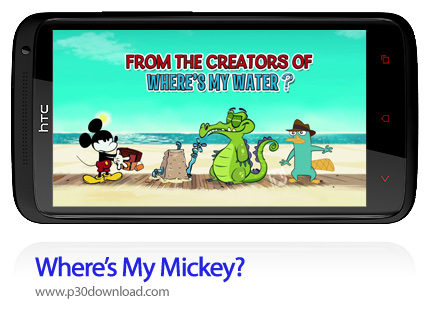 دانلود Where's My Mickey - بازی موبایل جمع آوری آب
