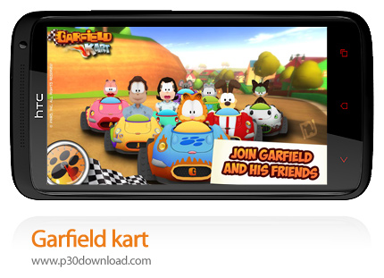 دانلود Garfield Kart - بازی موبایل ماشین سواری با گارفیلد