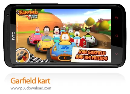 دانلود Garfield Kart - بازی موبایل ماشین سواری با گارفیلد