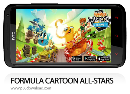 دانلود FORMULA CARTOON ALL STARS - بازی موبایل مسابقات رانندگی کارتونی