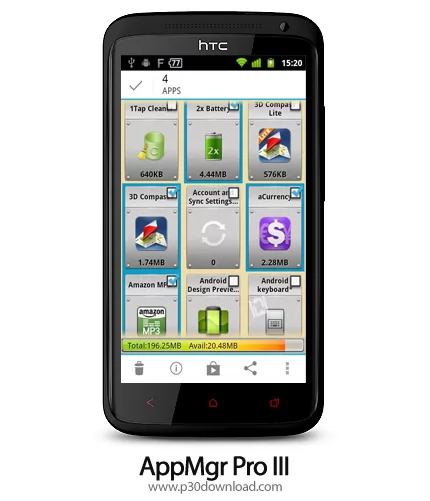 دانلود AppMgr Pro III v5.10 - برنامه موبایل مدیریت برنامه ها