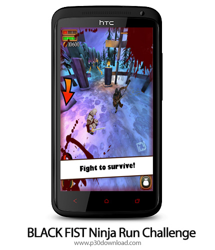 دانلود BLACK FIST Ninja Run Challenge - بازی موبایل نینجای سیاه