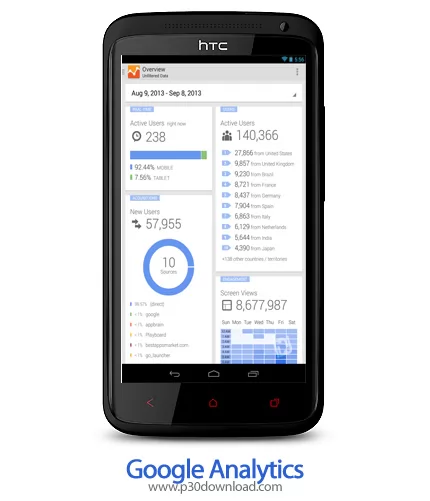 دانلود Google Analytics - برنامه موبایل آنالیزگر گوگل