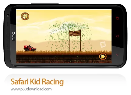 دانلود Safari Kid Racing - بازی موبایل مسابقات ماشین سواری در صحرا 