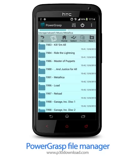 دانلود PowerGrasp file manager - برنامه موبایل مدیریت قدرتمند فایل ها