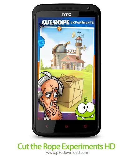 دانلود Cut the Rope Experiments HD - بازی موبایل طناب را ببر: آزمایش