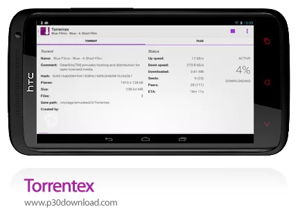 دانلود Torrentex - برنامه موبایل دانلود فایل تورنت