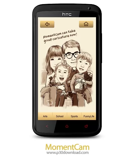 دانلود MomentCam - برنامه موبایل ایجاد تصاویر کارتونی