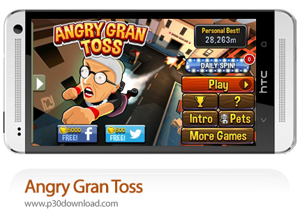 دانلود Angry Gran Toss - بازی موبایل مادر بزرگ عصبانی