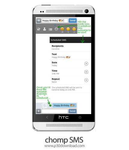 دانلود chomp SMS v8.33 Donate - برنامه موبایل مدیریت پیام ها