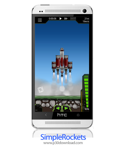 دانلود SimpleRockets - بازی موبایل سفر در منظومه با موشک