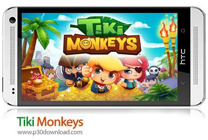 دانلود  Tiki Monkeys - بازی موبایل جزیره میمون ها