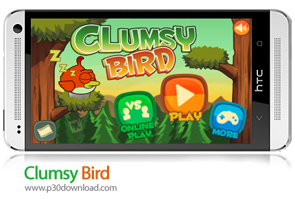 دانلود Clumsy Bird - بازی موبایل پرنده قرمز