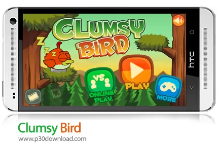 دانلود Clumsy Bird - بازی موبایل پرنده قرمز