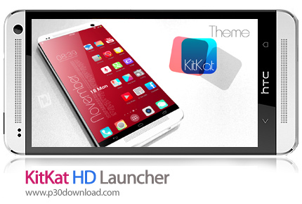دانلود KitKat HD Launcher Theme icons - برنامه موبایل پوسته زیبای کیت کت