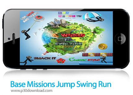 دانلود Base Missions - Jump Swing Run and Fly Stickman - بازی موبایل ماموریت های ویژه 