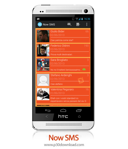 دانلود Now SMS - برنامه موبایل مدیریت پیام ها