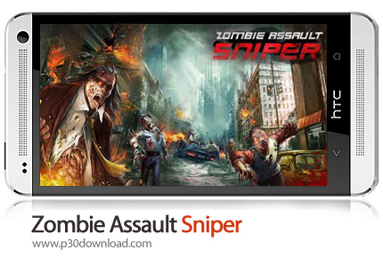 دانلود Zombie Assault:Sniper - بازی موبایل حمله زامبی ها: تک تیرانداز