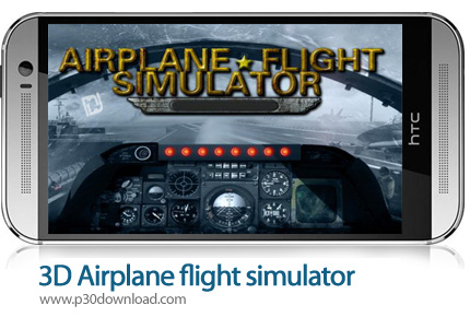 دانلود 3D Airplane flight simulator - بازی موبایل شبیه ساز پرواز سه بعدی