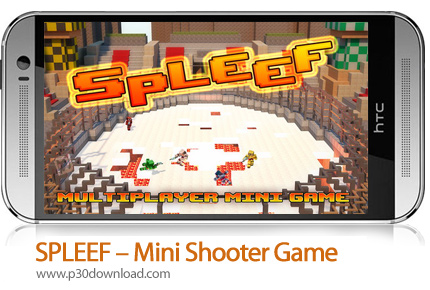 دانلود  SPLEEF Mini Shooter Game - بازی موبایل نبرد بلوکی