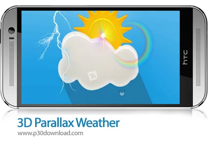 دانلود 3D Parallax Weather - برنامه موبایل پیش بینی آب و هوا سه بعدی