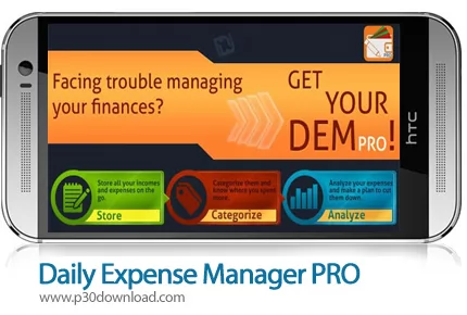 دانلود Daily Expense Manager PRO - نرم افزار مدیریت دخل و خرج