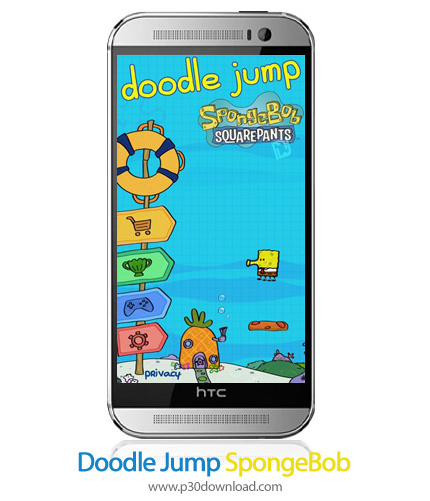 دانلود Doodle Jump SpongeBob - بازی موبایل پرش دودلی باب اسفنجی
