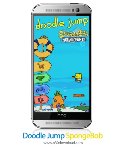 دانلود Doodle Jump SpongeBob - بازی موبایل پرش دودلی باب اسفنجی