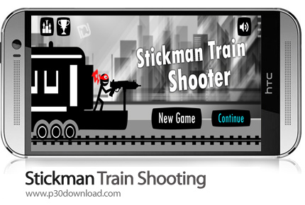 دانلود Stickman Train Shooting - بازی موبایل شلیک استیکمن از قطار