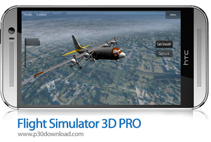 دانلود Flight Simulator 3D PRO - بازی موبایل شبیه ساز سه بعدی پرواز