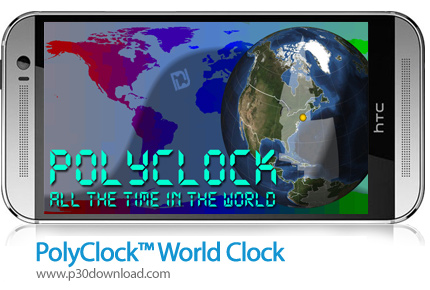 دانلود PolyClock - برنامه موبایل ساعت جهانی