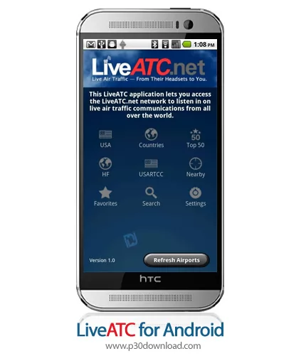 دانلود LiveATC for Android - برنامه موبایل پخش زنده صدای برج مراقبت ها