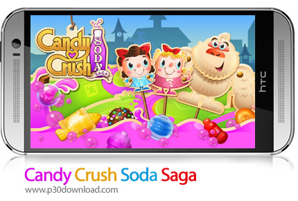 دانلود Candy Crush Soda Saga v1.192.3 + Mod - بازی موبایل آب نبات های له شده حماسه سودا
