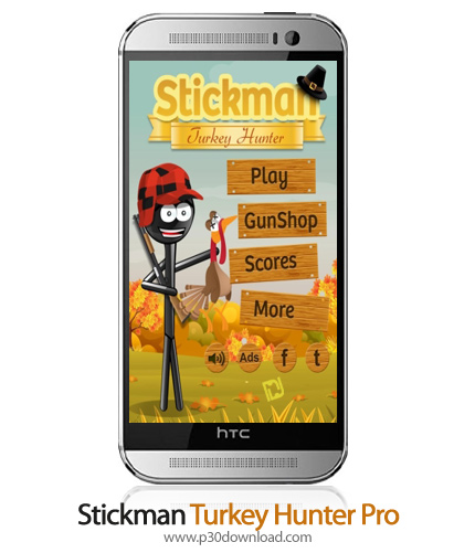 دانلود Stickman Turkey Hunter Pro - بازی موبایل شکارچی بوقلمون