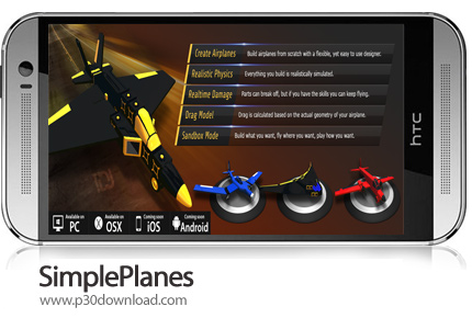 دانلود SimplePlanes v1.10.106 - بازی موبایل ساخت هواپیما