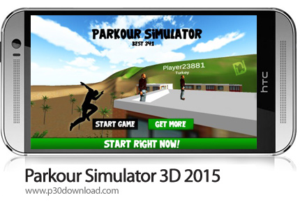 دانلود Parkour Simulator 3D 2015 - بازی موبایل شبیه سازی پارکور سه بعدی