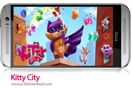 دانلود Kitty City v17.000 + Mod - بازی موبایل شهر گربه