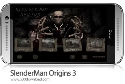 دانلود SlenderMan Origins 3 - بازی موبایل افسانه مرد قدبلند