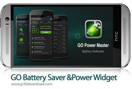 دانلود GO Battery Saver & Power Widget - برنامه موبایل بهینه سازی باتری