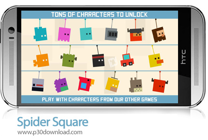 دانلود Spider Square - بازی موبایل مکعب عنکبوتی