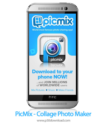 دانلود PicMix - برنامه موبایل ساخت تصاویر کلاژ