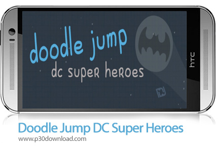 دانلود Doodle Jump DC Super Heroes - بازی موبایل جهش ابلهانه
