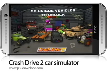 دانلود Crash Drive 2: car simulator - بازی موبایل رانندگی تصادفی