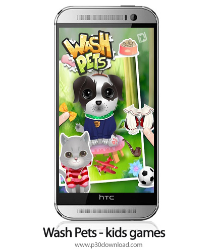 دانلود Wash Pets - kids games v2.1.12 - بازی موبایل شستشوی حیوانات خانگی