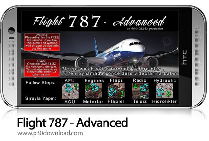 دانلود Flight 787 - Advanced v1.9 - بازی موبایل شبیه ساز پرواز
