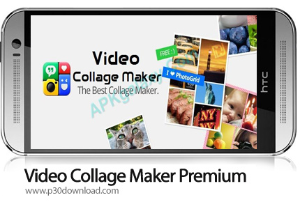 دانلود Video Collage Maker Premium - برنامه موبایل ساخت ویدیو کلاژ