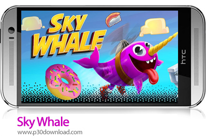 دانلود Sky Whale v3.1.1 + Mod - بازی موبایل نهنگ آسمانی