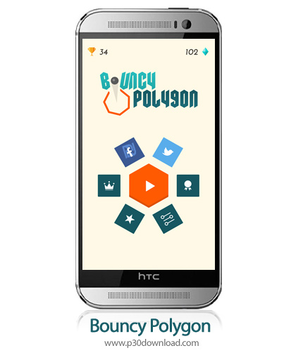 دانلود Bouncy Polygon - بازی موبایل چند ضلعی