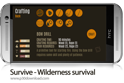 دانلود Survive - Wilderness survival - بازی موبایل نجات از بیابان